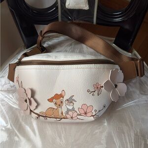 Disney Loungefly Floral Animal Print Fanny Pack Belt Bag